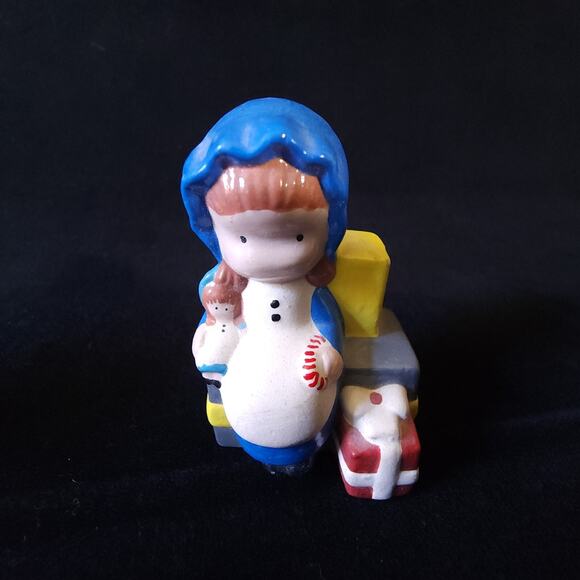 Vintage JWA Joan Walsh Anglund Lot of 3 Ceramic Christmas Ornaments 1979 Japan - Picture 2 of 11